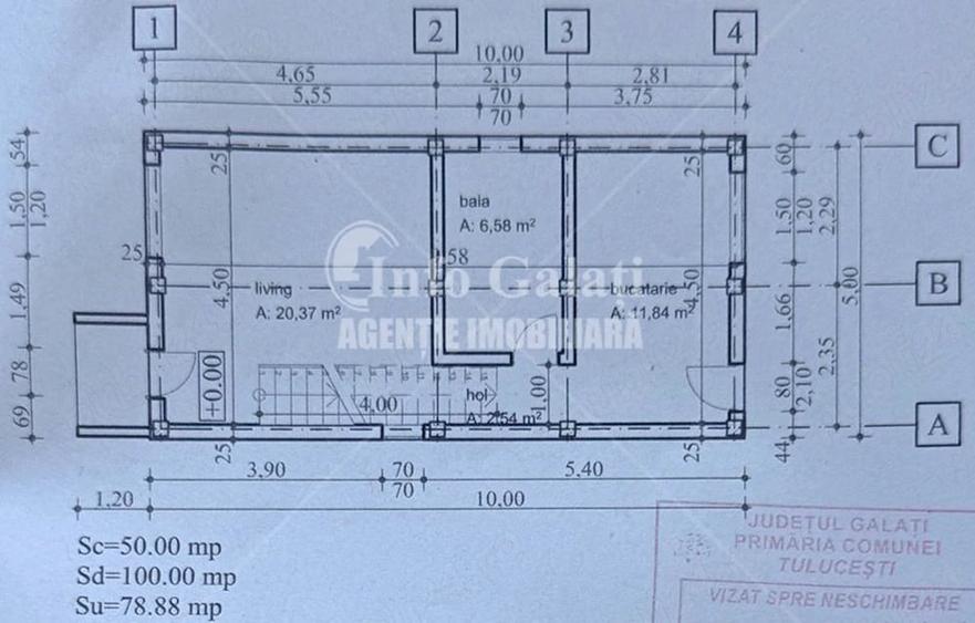 Casă cu Teren 250 Mp în Tulucești
