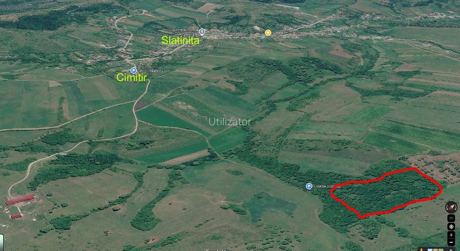 Teren livada 10242 mp ,Sl[tinița , in apropiere de Bistrita