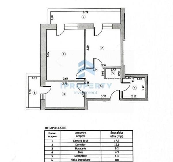 Apartament cu 2 camere decomandat în Theodor Pallady