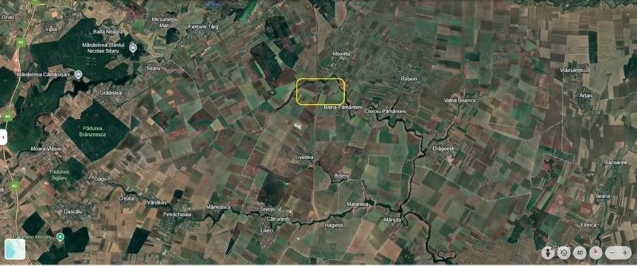 Teren de 1040000 mp, în Movilița