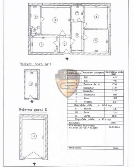 Apartament cu 3 camere decomandat în Tomis II