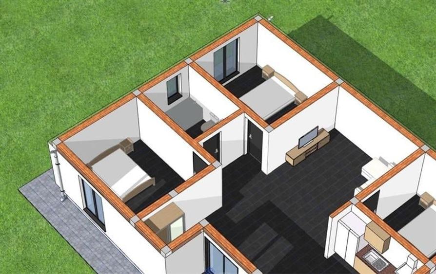 Casă individuală cu 4 camere cu Teren 430 Mp în Ișalnița