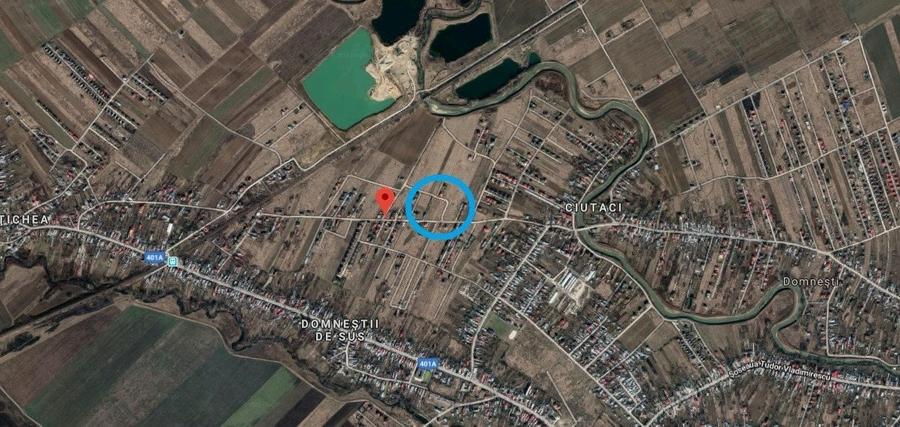 Teren Construcții intravilan de 1220 mp, în Domnești