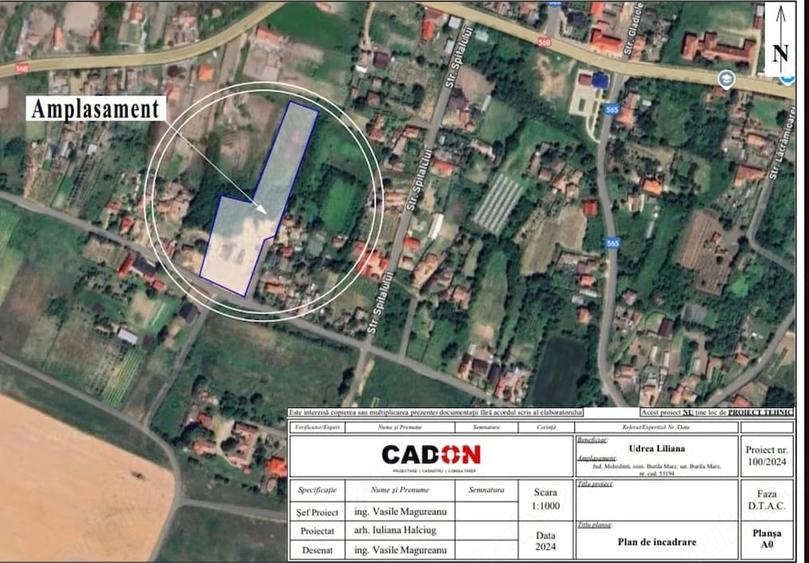 De vanzare teren intravilan 5900 m2,12000 euro - 2
