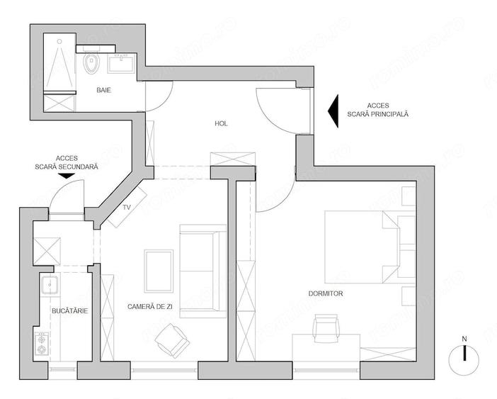 Apartament 2 cam. de vanzare - Piata Victoriei - renovat premium,bloc consolidat - 5