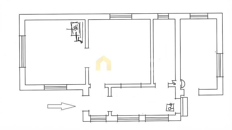 Duplex cu 3 camere cu Canalizare în Iris