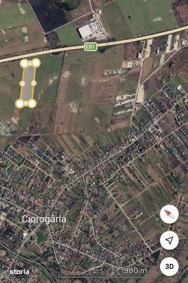 Teren de 24100 mp, în Ciorogârla