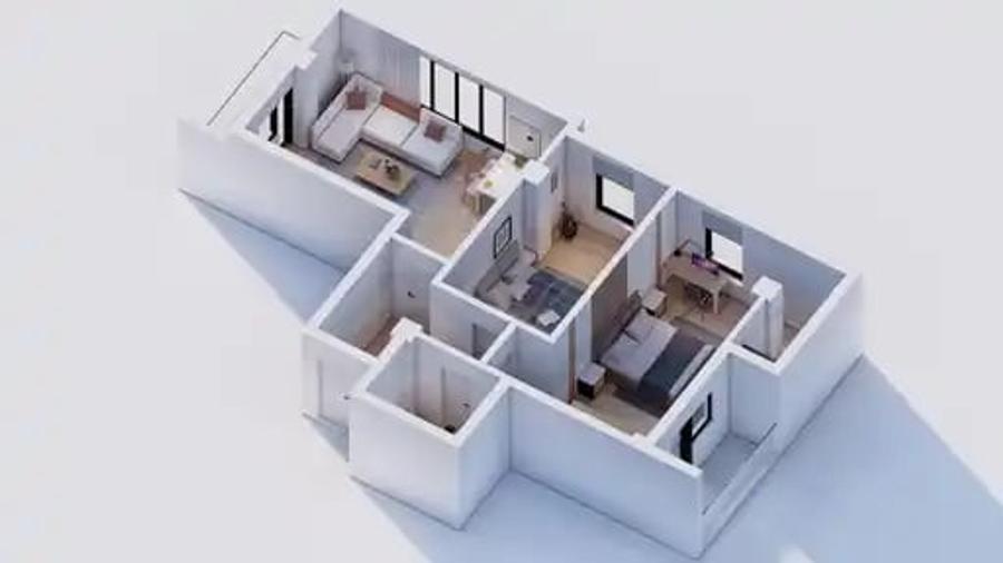 Apartament 3 camere, bloc nou , etaj intermediar , Radauti - 2