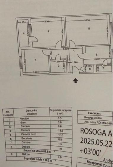 Apartament cu 3 camere decomandat în Drumul Taberei