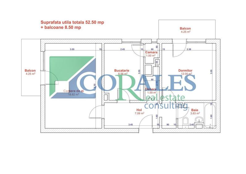 Zona Lipovei | Apartament 2 camere | Centrala proprie | Decomandat - 10
