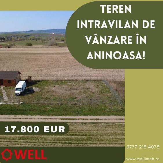 Teren intravilan de 462 mp, în Aninoasa