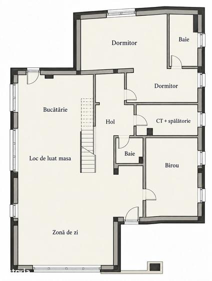 Casa individuala 6 camere, 5 bai, terasa la etaj, curte, P+ET+POD - 15