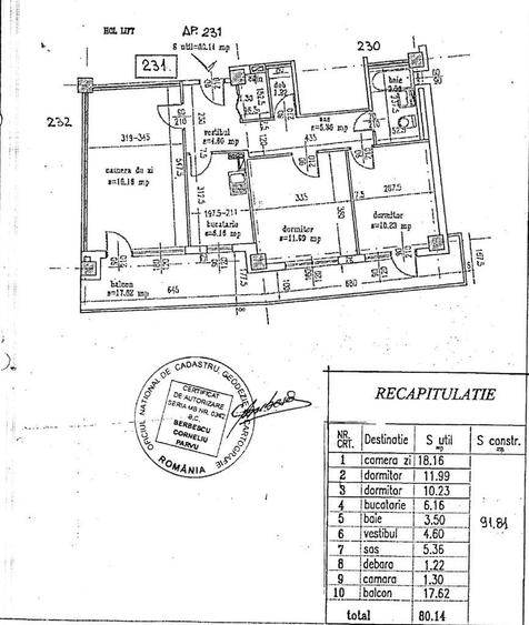 Apartament cu 3 camere decomandat în Colentina