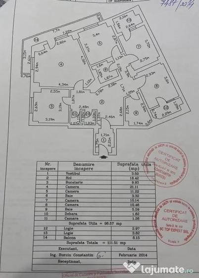 Apartament cu 4 camere decomandat în Universitate