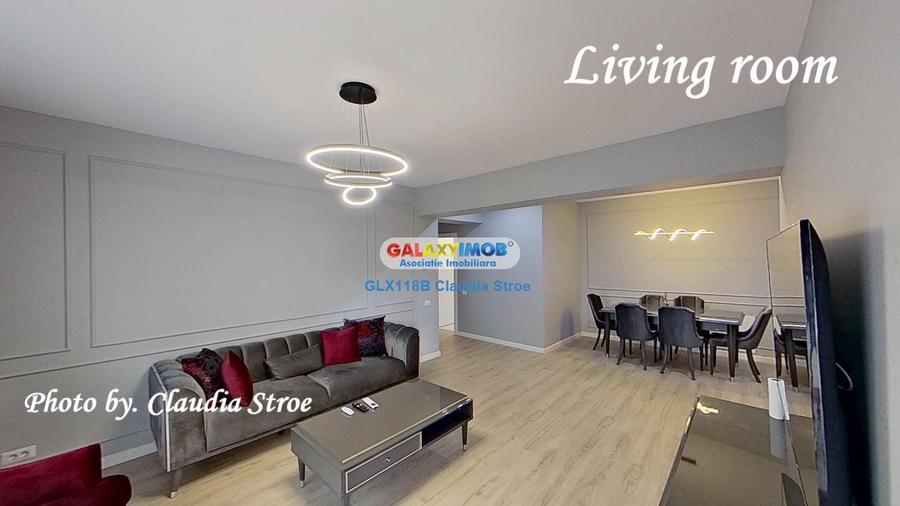 Apartament cu 3 camere semidecomandat, mobilat în Pipera