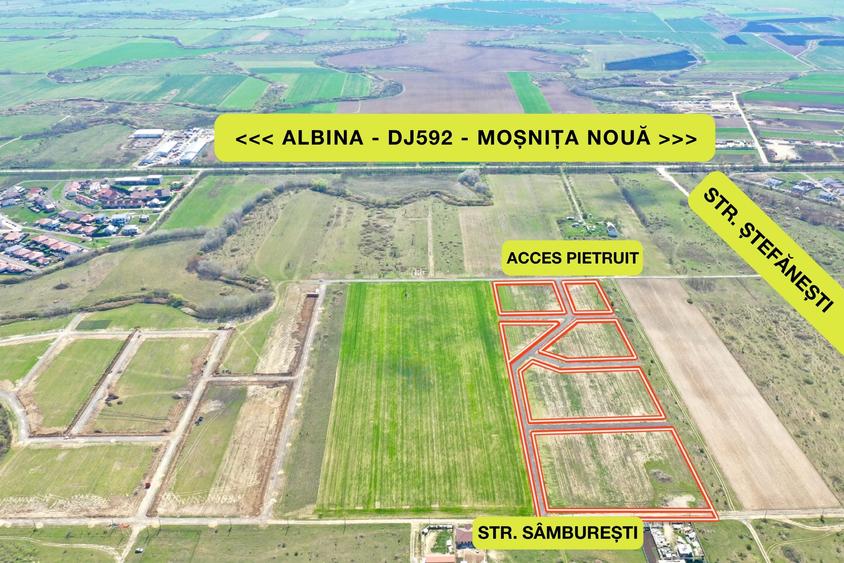 Teren Construcții intravilan de 678 mp, în Albina
