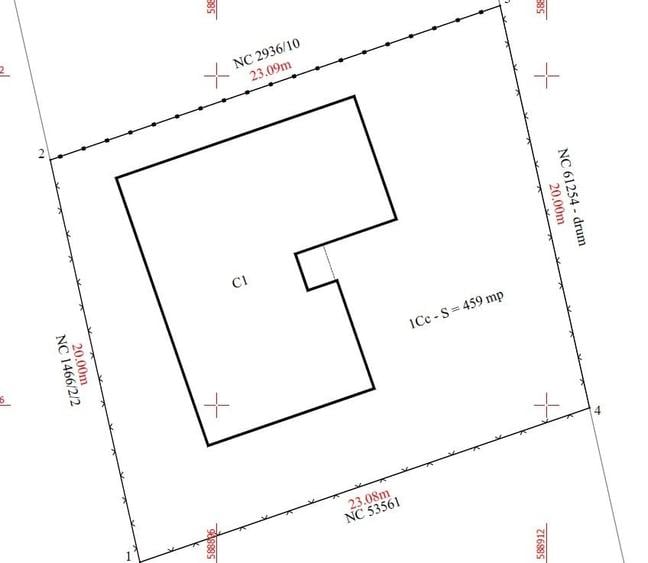 Casă individuală cu 4 camere cu Teren 460 Mp în Balotești