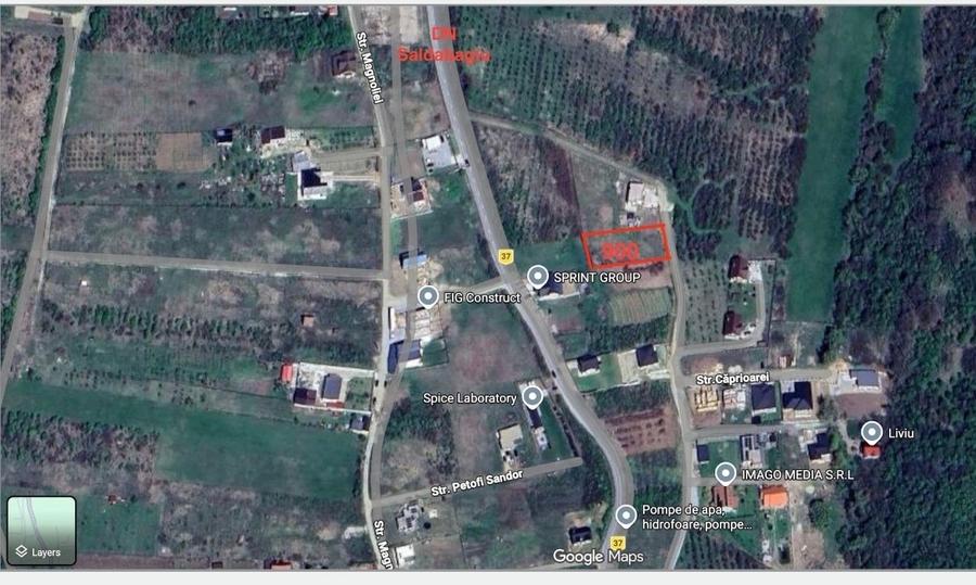 Teren intravilan de 900 mp, în Paleu