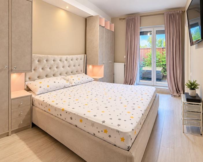 Apartament cu 3 camere semidecomandat, mobilat în Fundeni