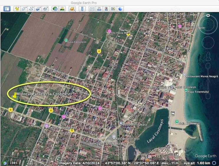 Teren de 494 mp, în Central