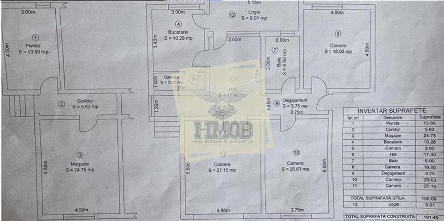 Duplex cu 4 camere cu Teren 309 Mp în Terezian