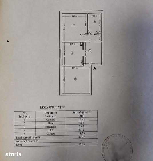 Apartament cu 2 camere în Nicolina