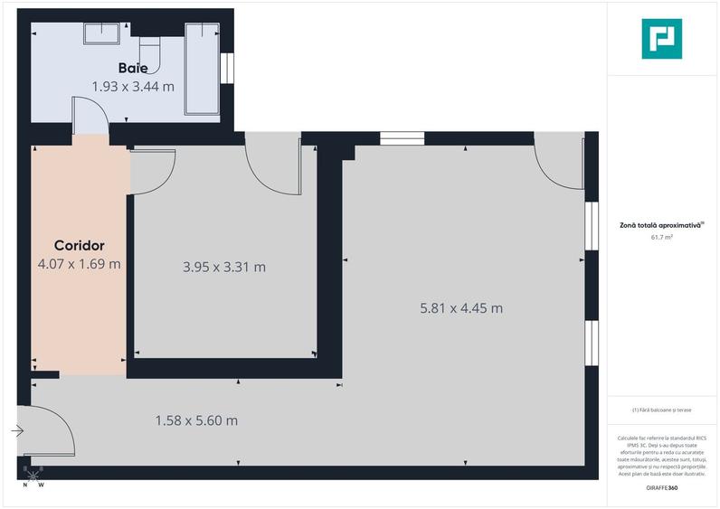 Apartament cu 2 camere în Moșnița Nouă - 7