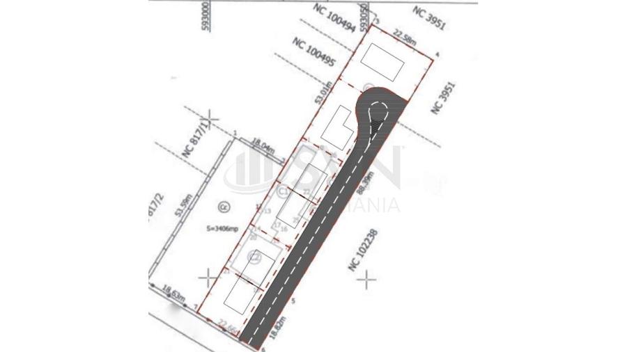 Teren Construcții intravilan de 2400 mp, în Central