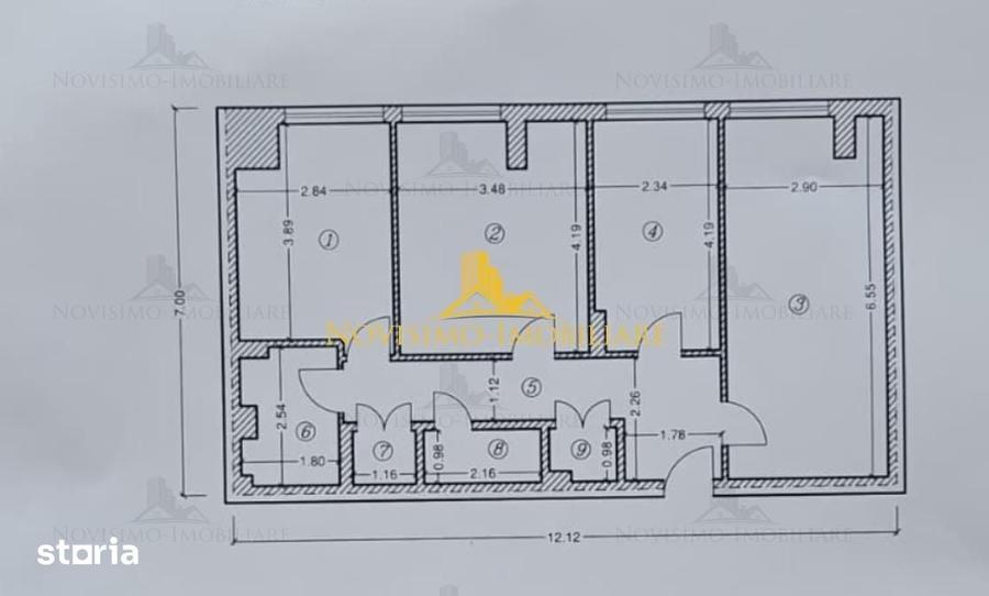 Apartament cu 3 camere decomandat în Ultracentral