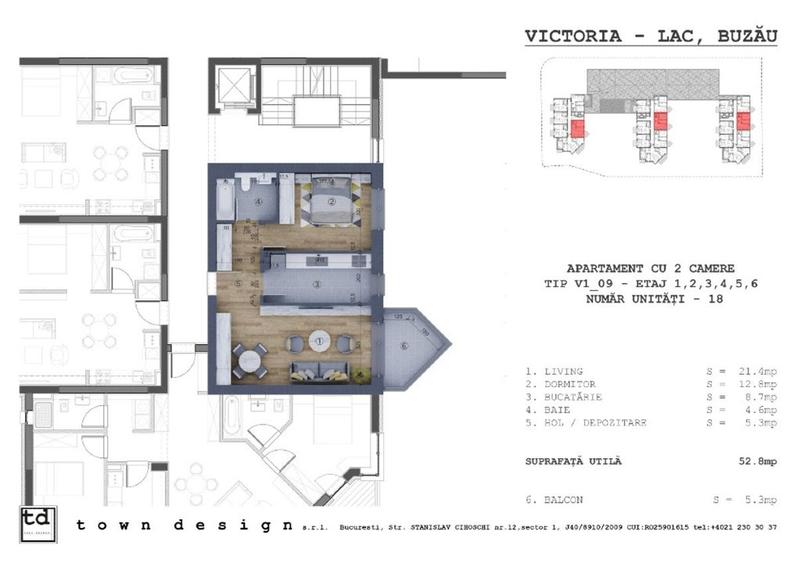 Apartament cu 2 camere în Broșteni