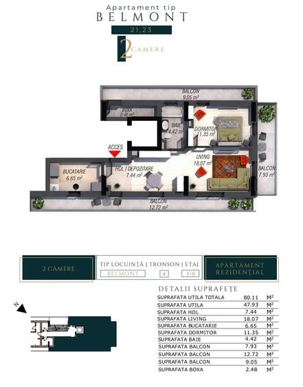 Apartament cu 6 camere semidecomandat în Metalurgiei