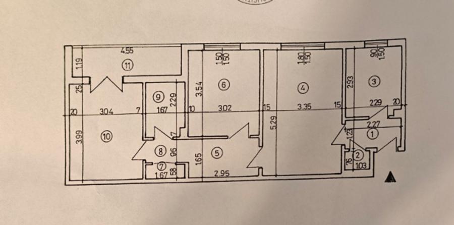 Apartament cu 3 camere decomandat în Titan