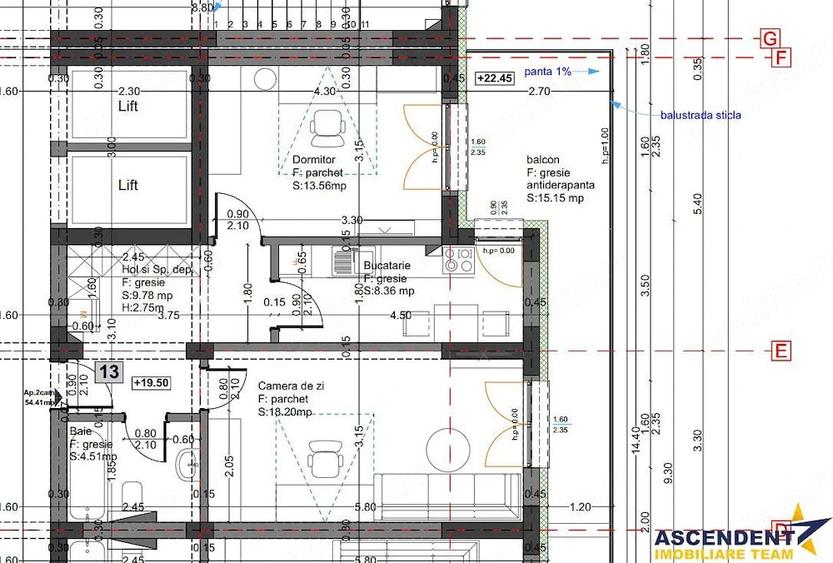 Apartament cu 2 camere decomandat în Avantgarden