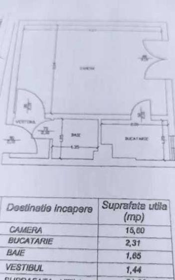 Garsonieră semidecomandată în Basarabia