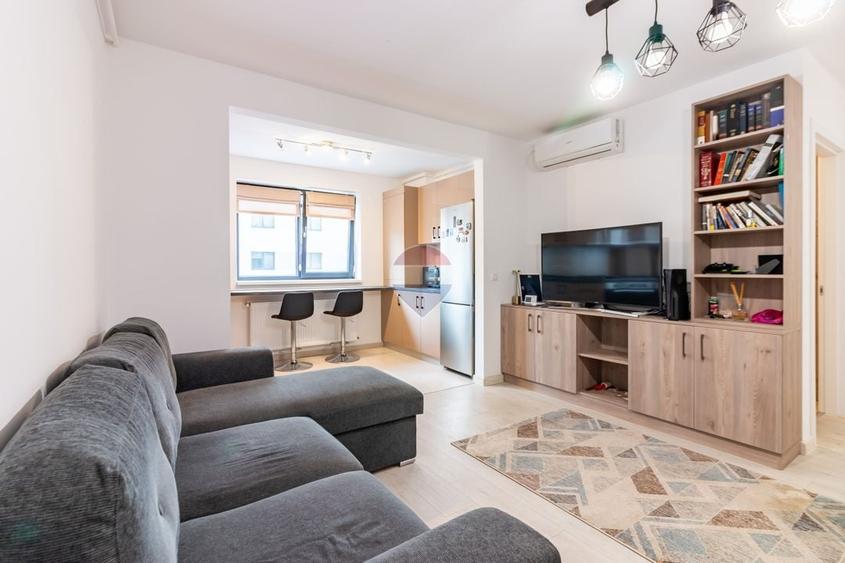 Apartament cu 2 camere semidecomandat, mobilat în Theodor Pallady