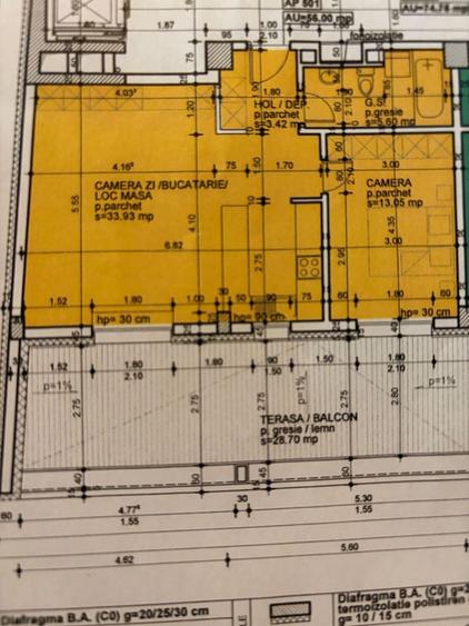 Apartament cu 2 camere semidecomandat în Mărăști