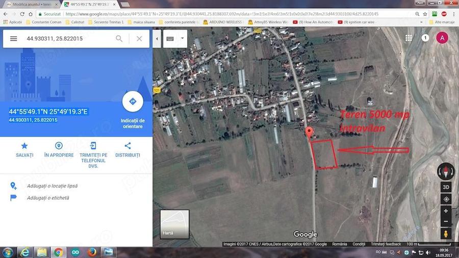 Teren de 5000 mp, în Ezeni