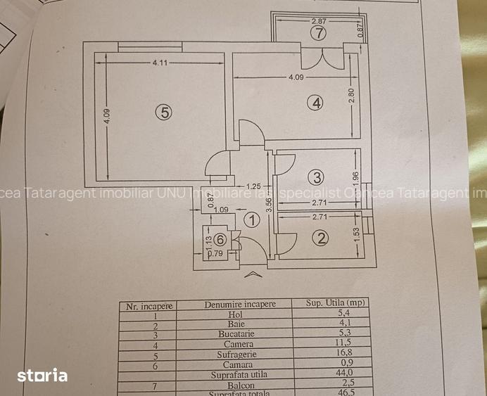 Etaj 2-Tudor Vladimirescu-2 Camere Decomandat- la bulevard