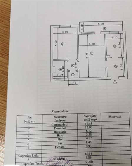 Apartament cu 2 camere semidecomandat în Podu Roș