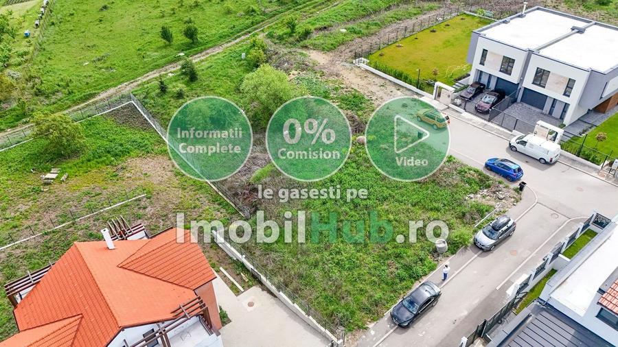 Teren Construcții intravilan de 1217 mp, în Borhanci