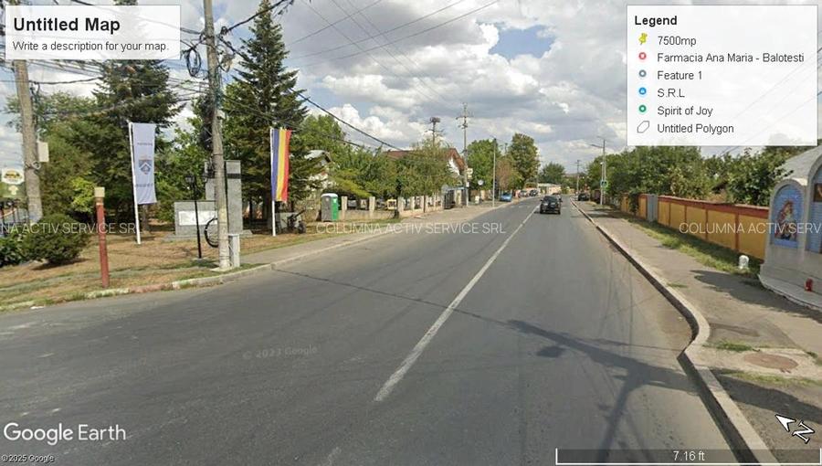 Teren Construcții intravilan de 1685 mp, în Balotești