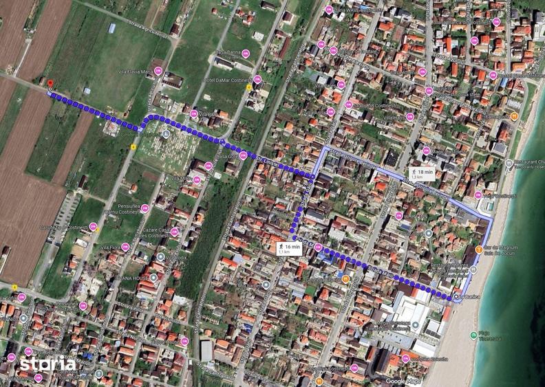Teren de 5000 mp, în Central