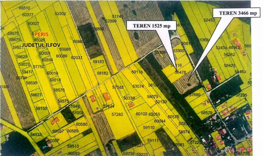 Teren Construcții intravilan de 4991 mp, în Periș