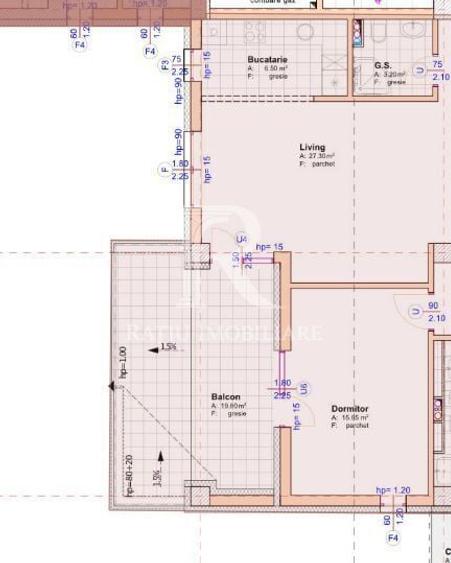 Apartament cu 3 camere decomandat în Elisabetin