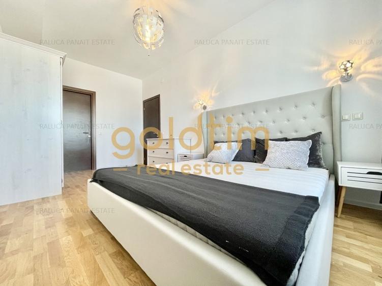 Apartament cu 3 camere semidecomandat, mobilat în Pipera