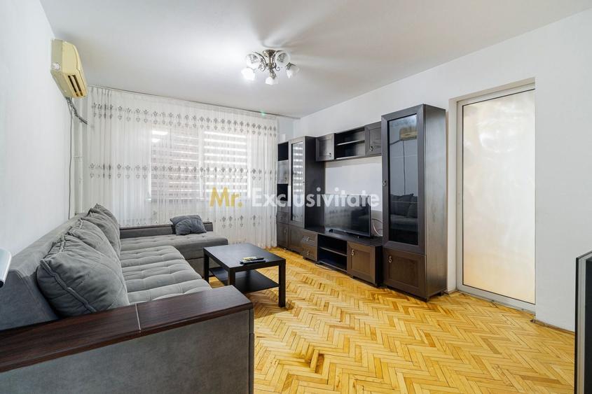 Apartament cu 2 camere semidecomandat, mobilat în Militari