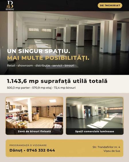 Spațiu comercial, de 1,143 mp, în Central