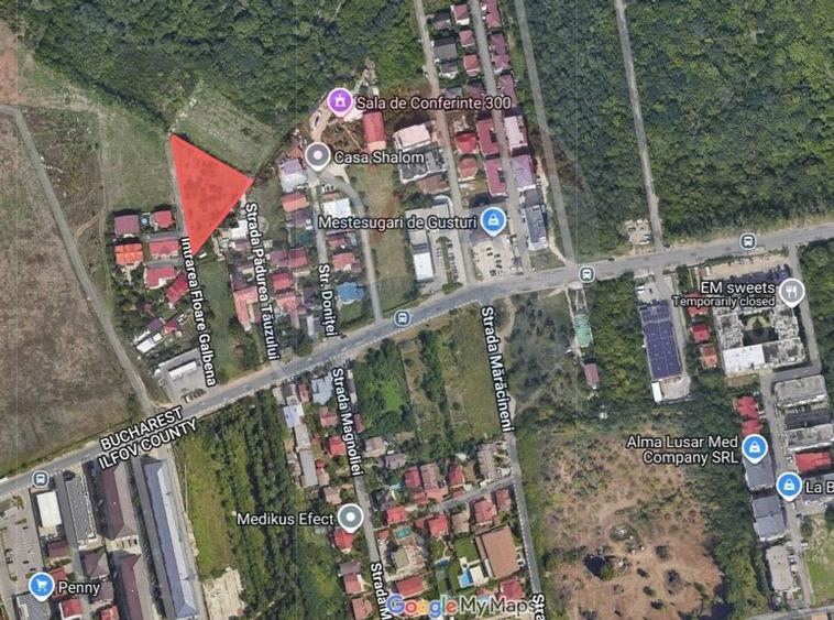 Teren Construcții intravilan de 2477 mp, în Ghencea