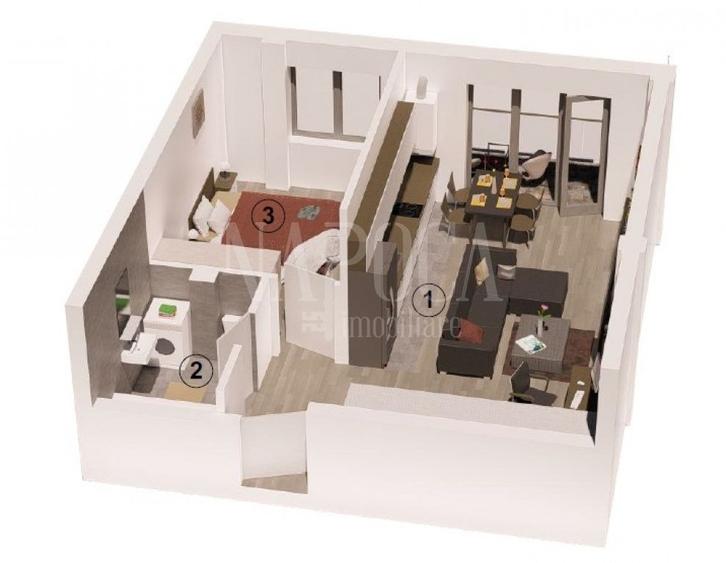 Apartament 2 camere de vanzare in Floresti - 6
