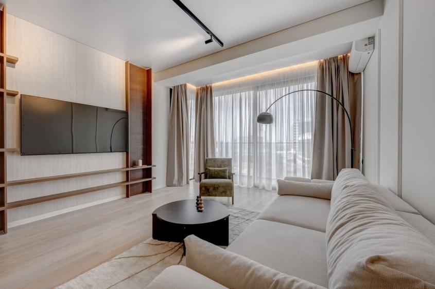 Apartament cu 2 camere semidecomandat, mobilat în Barbu Văcărescu